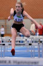 Merle Homeier in Hannover beim 60m-Hürdensprint (Foto J. Grontzki)